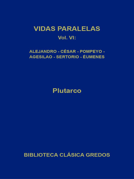 Title details for Vidas paralelas VI by Plutarco - Available